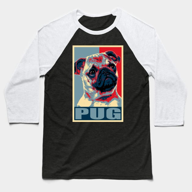 PUG Baseball T-Shirt by Nerd_art